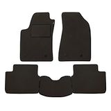 Vloermatten Opel Vloermatten set voor Opel Astra bouwjaar 1998 tot 2004 van hoogwaardig tapijt met hielbekleding Made in Italy in grijs