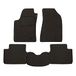 Vloermatten Opel Vloermatten set voor Opel Astra bouwjaar 1998 tot 2004 van hoogwaardig tapijt met hielbekleding Made in Italy in grijs