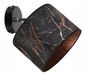 Light-Home WERONA Suspension/Applique abat-jour en tissu 20 cm noir/cuivre