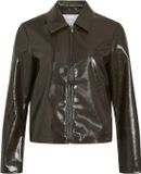Vila Jas Vishinny L/s Zipper Jacket/pb/bfs 14116090 Coffee Bean Femme Taille - 44