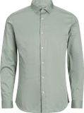Jack & Jones Overhemd Jprblaparma Shirt L/s Noos 12097662 Iceberg Green Mannen Maat - XXL