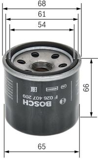 Bosch Oliefilter P7209 | F 026 407 209