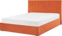 Beliani VION - Bed met opbergruimte - Oranje - 160 x 200 cm - Fluweel
