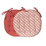 Atout Ciel Stoelkussen Rond D. 40 cm Terracotta