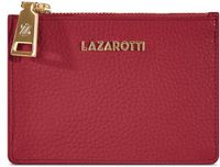 Lazarotti Bologna Leather Zip Etui Kaarthouder Rood