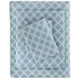 Sleep Philosophy Dierenmotief Sterren Flanellen Beddengoedset, 100% Katoen, Blauw Geo, Tweepersoonsbed XL, 3-delig