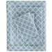 Sleep Philosophy Dierenmotief Sterren Flanellen Beddengoedset, 100% Katoen, Blauw Geo, Tweepersoonsbed XL, 3-delig