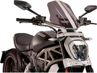 Puig Carenabris New Generation Ducati S Diavel/x Diavel Verstelbare Voorruit Zwart Smoke