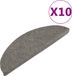 vidaXL Trapmatten, zelfklevend, 10 stuks, grijs, 65 x 22,5 x 3,5 cm
