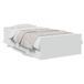 VidaXL Bedframe met lades, bewerkt hout, wit, 75x190 cm