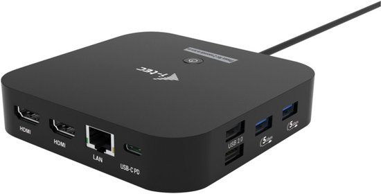 i-tec USB-C Dual HDMI Docking Station with Power Delivery 100 W
