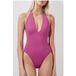 French Connection Core Maillot de bain à décolleté plongeant Festival Fuchsia Taille: XS