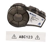 Brady Vinyl Label Tape voor Label Printer M211 & M210 - Zwart op Wit (19.05mm x 6.40m) - M21-750-595-WT