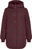 Vitate VILA VITATE L/S HOODED JACKET - NOOS - Dames - Gewatteerde jas - Polyester - Maat 36 - Port Royale