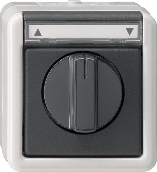 Gira Spatwaterdichte Opbouwjaloezieschakelaar - 015430 - E2TUM
