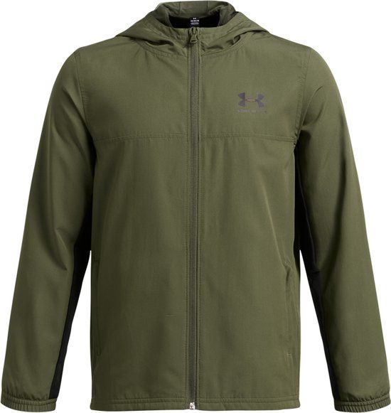 Under Armour UA B Rival Wvn Jacket Jongens Sportvest - Groen - Maat 122