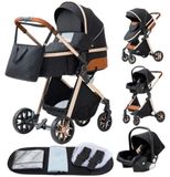 StarTech Combine kinderwagen - V9, 3-in-1 - Vierwielig - Opvouwbaar - Compatibel met autostoeltjes - Geschikt voor 0-3 jaar - Draaggewicht tot 20 kg - Zwart