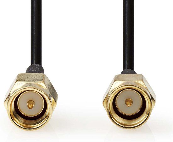 Nedis CSGB02000BK10 coax-kabel 1 m SMA Zwart
