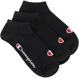 Champion Sneaker Sokken Senior (3-pack) Zwart Katoenmix Maat 35-38
