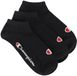 Champion Sneaker Sokken Senior (3-pack) Zwart Katoenmix Maat 35-38