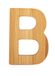 kleine small foot ABC letter B van duurzaam bamboe, te combineren met andere letters als decoratie of deurbordje