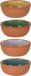 Excellent Houseware bols à tapas - 4 pièces - 10 x 4 cm - 150 ml - terre cuite