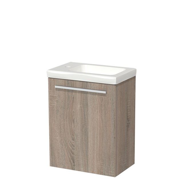 Maxaro Toiletmeubel met Wastafel Keramiek Modulo Eiken 40 cm