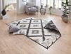 Northrugs Malibu Vloerkleed Ruiten Zwart/Crème 80x150 cm