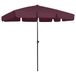 vidaXL Strandparasol 200x125 cm bordeauxrood
