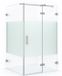 Maxaro Douchecabine Diamond 120x110cm 8mm Helder Veiligheidsglas met Matte Strook Chroom