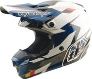 Troy Lee Designs SE5 Polycarbonate MIPS Roamer Motocrosshelm - Blauw/wit - Maat L