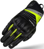 SHIMA RUSH Motorhandschoenen, ademend, versterkt, stad, zomer, touchscreen-handschoenen met enkelbescherming, pols- en vingerschokdemper (heren, fluo, S)