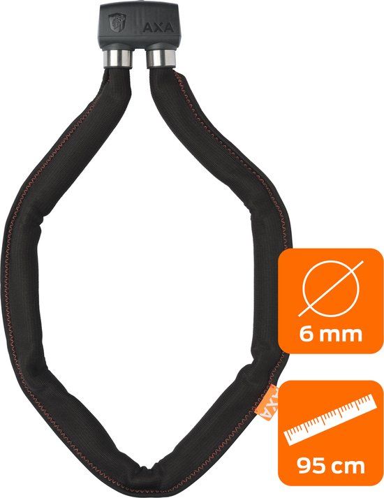 AXA Foldable 600 Vouwslot - 95 cm - Zwart