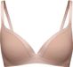 CALIDA Dames Bralette T-shirt bh Katoen Elastaan Zonder beugel Zonder voorgevormde cup Effen Beige
