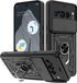 Techsuit Hoesje geschikt voor Google Pixel 8 Pro - Camshield Back Cover - Zwart