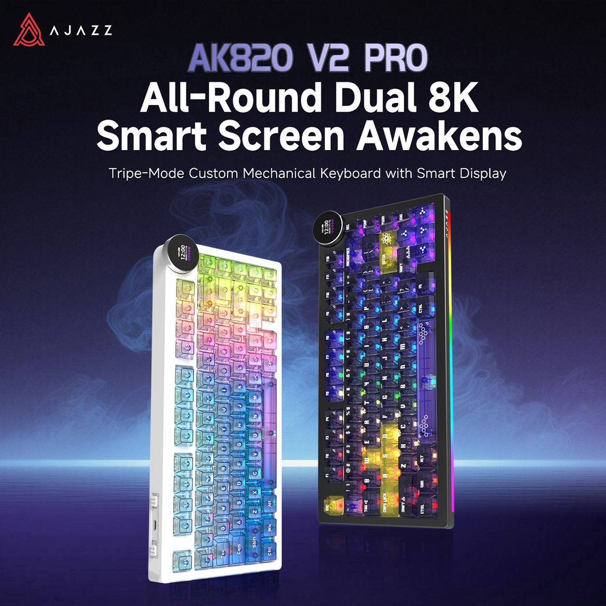 AJAZZ AK820V2/PRO Draadloos mechanisch gaming-toetsenbord