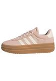 adidas Vl Court Bold Shoes, Blush Pink/Off White/Gum 3, 40 2/3 EU