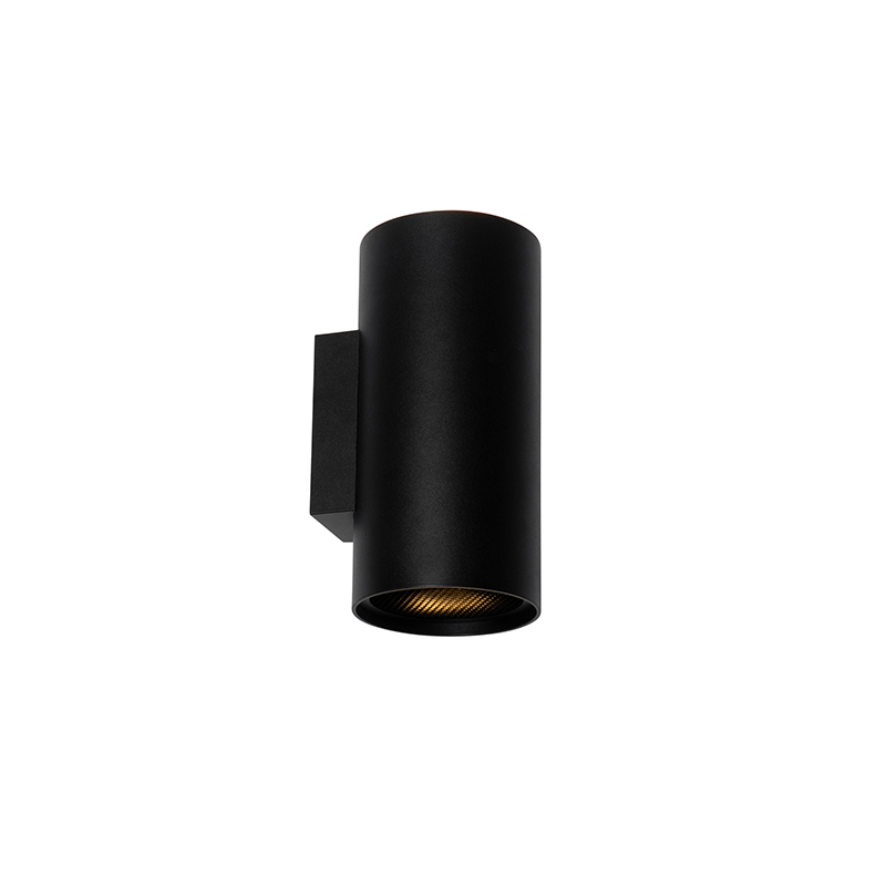QAZQA Design ronde wandlamp zwart - Sab Honey