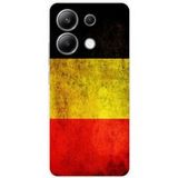 Xiaomi Bedrukt siliconen hoesje compatibel met Xiaomi Redmi Note 13 4G Drapeau Belgique