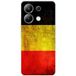 Xiaomi Bedrukt siliconen hoesje compatibel met Xiaomi Redmi Note 13 4G Drapeau Belgique