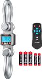 VEVOR Kraanweegschaal 10 T, Digitale Hangweegschaal, Industriële Weegschaal met Gegoten Aluminium Behuizing & LCD-display, 2 kg Aflezing & 3-traps Schakelaar