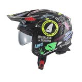 Sheratan Ufo Sheratan Open Helm Unisex Motorsport Polyester Graphic L