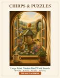 Chirps & Puzzles Large Print Garden Bird Word Search for Adults & Seniors