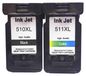 Canon 2 cartouches d'encre PG-510 XL + CL-511 XL, noir + couleur, pour Canon PIXMA