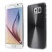 LD Case A000001 beschermhoes voor Samsung Galaxy S6 G920, metaal-look, zwart