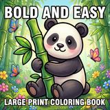 Bold and Easy Large Print Coloring Book