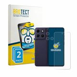 BROTECT - Screenprotector voor Motorola Moto G17 (Voor+Camera) - Folie Beschermfolie transparant 2 Stuks