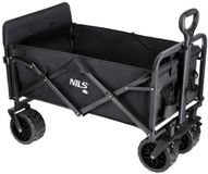 NILS Camp Opvouwbare Bolderkar - Zwart - 160L