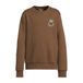 Orange Stars sweater met print - donkerbruin