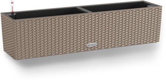 LECHUZA BALCONERA Cottage 80 - Plantenbak - zandbruin - ALL-IN-ONE set